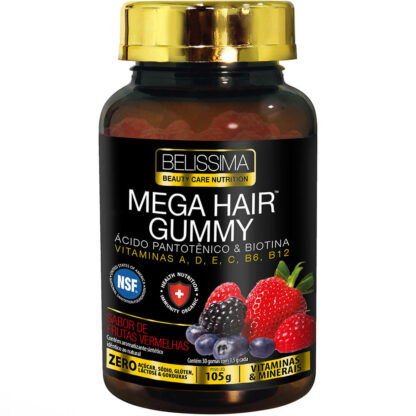 Mega Hair Gummy (30 Gomas) Belíssima