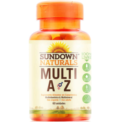 Multivitamínico Multi A-Z (60 tabs) Sundown Clean Nutrition
