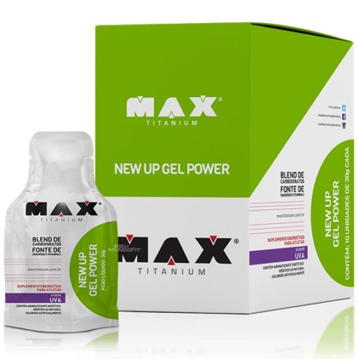 New Up Gel Power (10 sachês Uva) Max Titanium