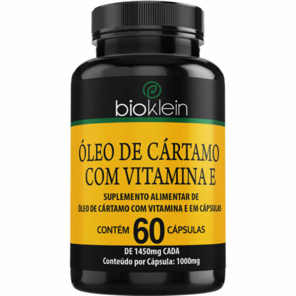 Óleo De Cártamo Com Vitamina E (60 caps) Bioklein