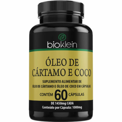 Óleo De Cártamo e Coco (60 caps) Bioklein