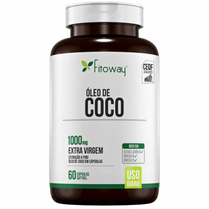 Óleo De Coco 1000mg (60 Caps) Fitoway Clean