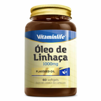 Óleo de Linhaça 1000mg (60 caps) VitaminLife