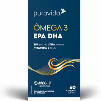Ômega 3 EPA DHA (60 caps) Puravida