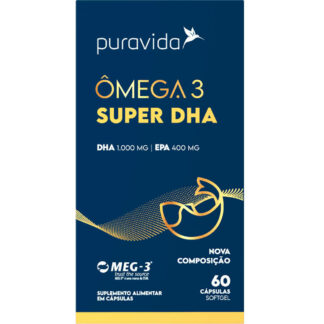 Ômega 3 Super DHA (60 caps) Puravida