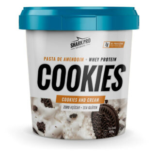 pasta de amendoim 400g shark pro cookies