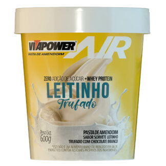 Pasta de Amendoim Air Leitinho Trufado (600g) VitaPower