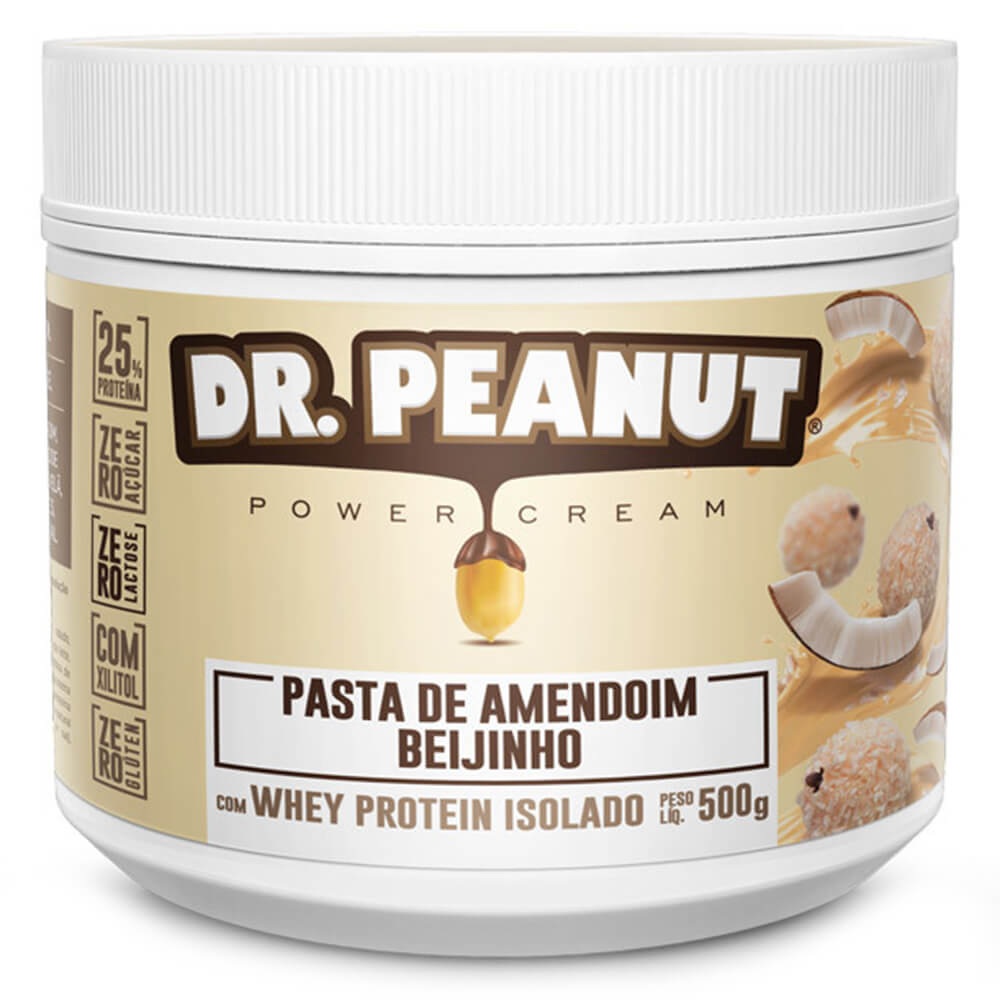 Pasta de Amendoim Beijinho (500g) Dr. Peanut - Meu Mundo Fit