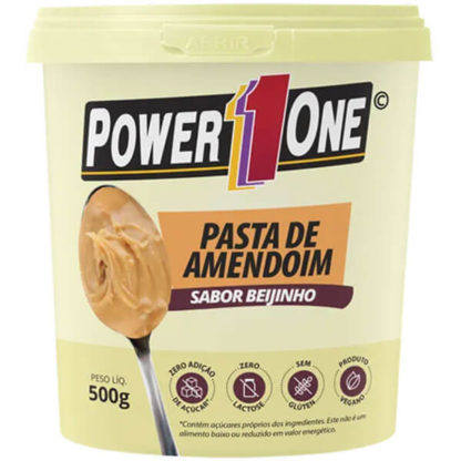 Pasta de Amendoim Beijinho (500g) Power One