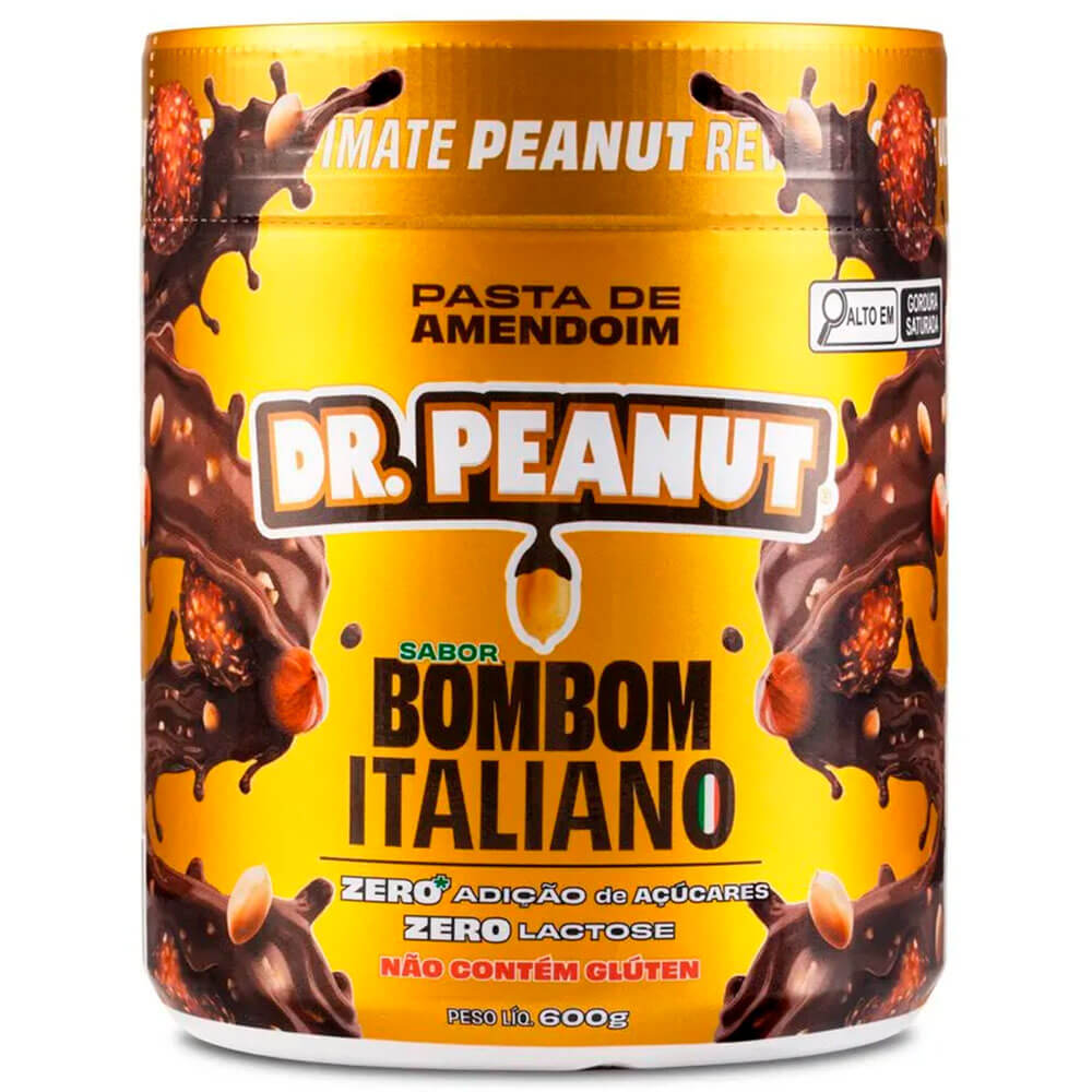 Pasta de Amendoim Bombom Italiano (600g) Dr. Peanut - Meu Mundo Fit