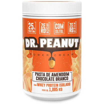 Pasta de Amendoim Chocolate Branco (1kg) Dr. Peanut