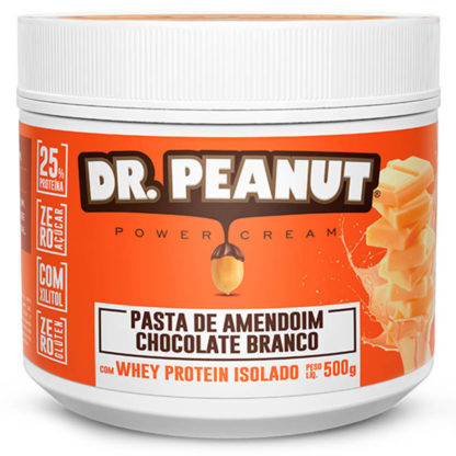 Pasta de Amendoim Chocolate Branco (500g) Dr. Peanut