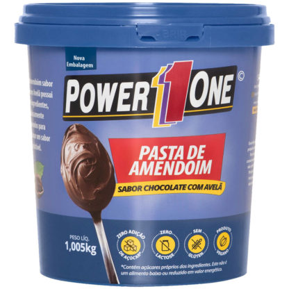 Pasta de Amendoim Chocolate com Avelã (1kg) Power One