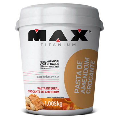 Pasta de Amendoim Crocante (1kg) Max Titanium