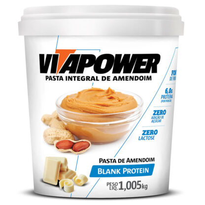 Pasta de Amendoim Integral Blank Protein (1kg) VitaPower