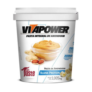 Pasta de Amendoim Integral Blank Protein (1kg) VitaPower MrsTaste