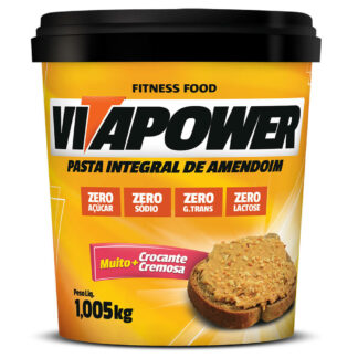 Pasta de Amendoim Integral Crocante (1kg) VitaPower