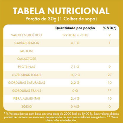 Pasta de Amendoim Integral Crocante Tabela (450g) VitaPower