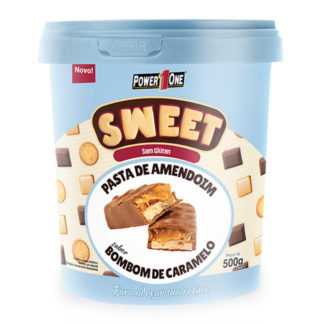 Pasta de Amendoim Sweet Bombom de Caramelo (500g) Power One