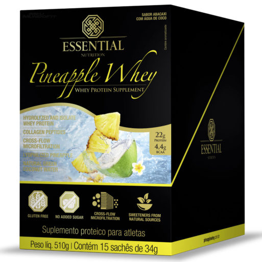 Pineapple Whey (15 Sachês de 34g Caixa) Essential Nutrition