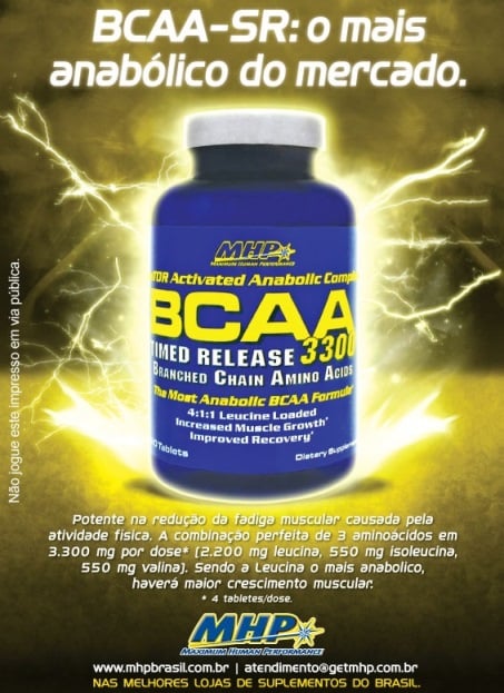 BCAA 3300 Timed Release (120 tabs) MHP