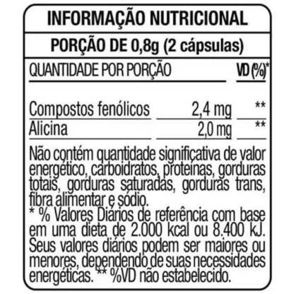 Própolis DUX Nutrition Lab Tabela Nutricional