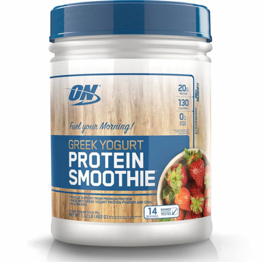 Protein Smoothie Iogurte Grego (462g Morango) Optimum Nutrition