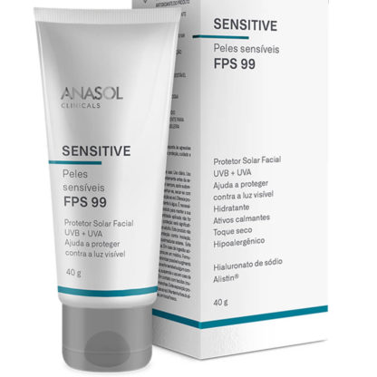 Protetor Solar Facial Sensitive FPS 99 (40g) Anasol
