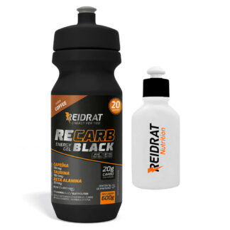 Recarb Energy Gel Black Squeeze (600g) + Mini Squeeze Reidrat Nutrition Café