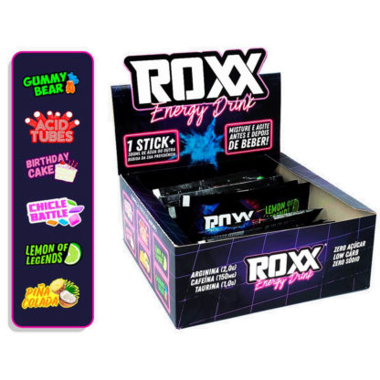 Roxx Energy Drink (20 sachês) Sabores Roxx Energy