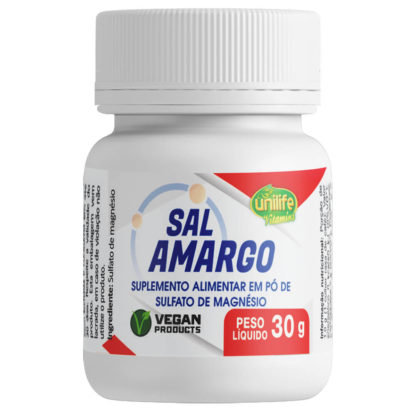 Sal Amargo Sulfato De Magnésio (30g) Unilife