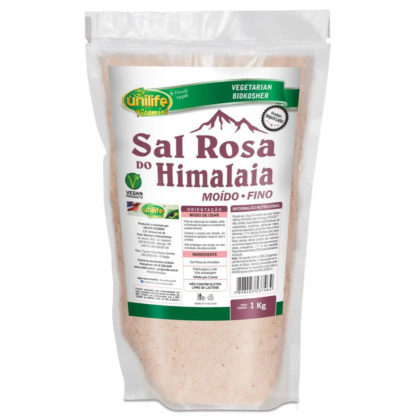 Sal Rosa do Himalaia Moído (1kg) Unilife Vitamins