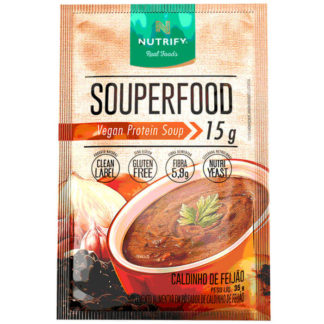 Souperfood Sopa Proteica (Sachê de 16g) Nutrify sabor caldo de Feijão