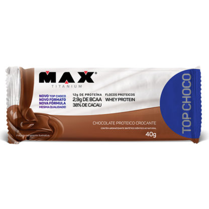 Top Choco Chocolate Proteico Crocante (40g) Max Titanium