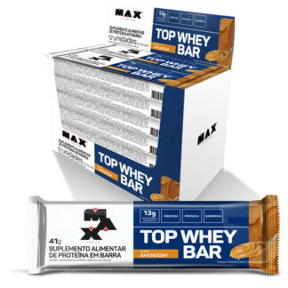 Top Whey Bar (12 Barras de 41g) Amendoim Max Titanium