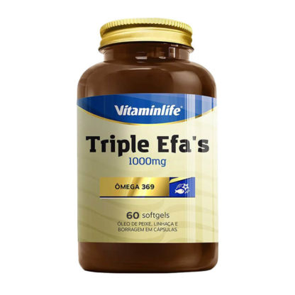 Triple Efa's Ômega 3 6 9 (60 caps) VitaminLife