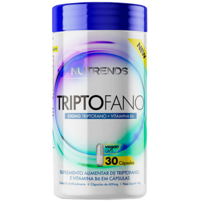 Triptofano 500mg + Vit B6 (30 caps) Nutrends