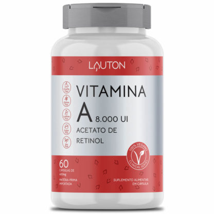 Vitamina A 8000 UI (60 caps) Lauton Nutrition