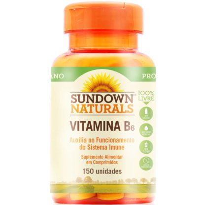 Vitamina B6 (150 tabs) Sundown Clean Nutrition