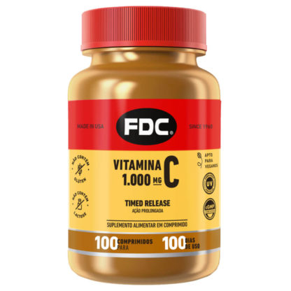 Vitamina C 1000mg Ação Prolongada (100 tabs) FDC