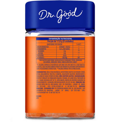 Vitamina C 300mg (30 Gomas) Tabela Nutricional Dr. Good