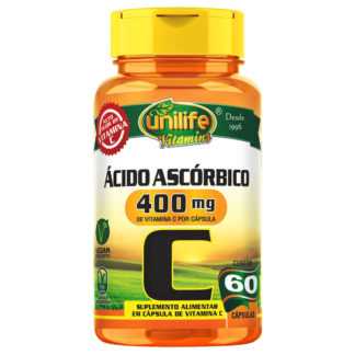 Vitamina C 400mg (60 caps) Unilife Vitamins