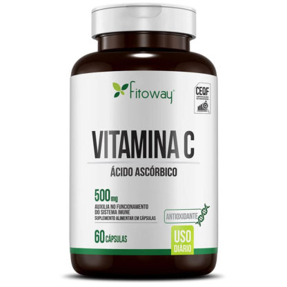 Vitamina C 500mg (60 caps) Fitoway