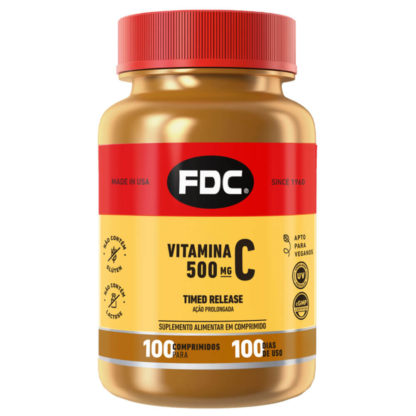 Vitamina C 500mg Ação Prolongada (100 tabs) FDC