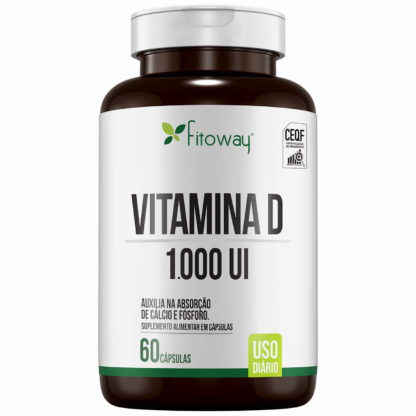 Vitamina D 1000UI (60 caps) Fitoway Clean