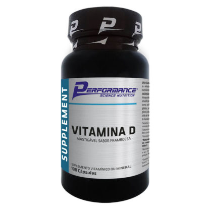 Vitamina D Mastigável (100 caps) Performance Nutrition