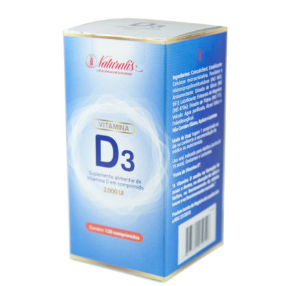 Vitamina D3 (120 caps) Naturalis - Direita