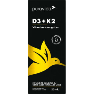 Vitamina D3 + K2 Líquida (20ml) Puravida