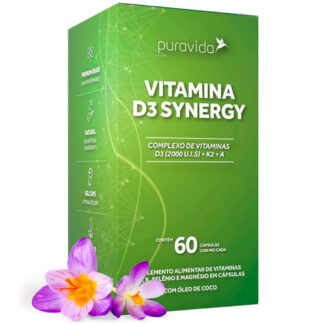Vitamina D3 Synergy (60 caps) Puravida
