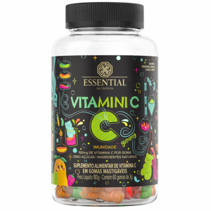 Vitamini C Gummy 150mg (60 Gomas) Essential Nutrition